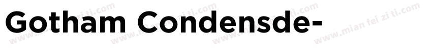 Gotham Condensde字体转换